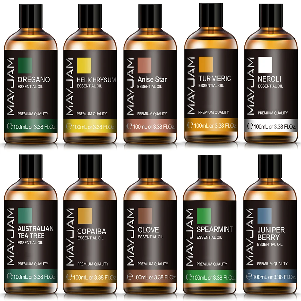 MAYJAM Essential Oils - Oregano, Neroli, Spearmint & More